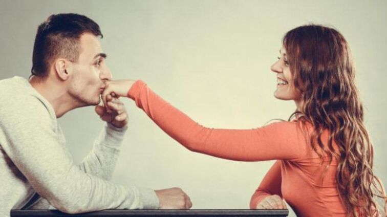 a boy takes care of a girl and thinks about enlarging his penis