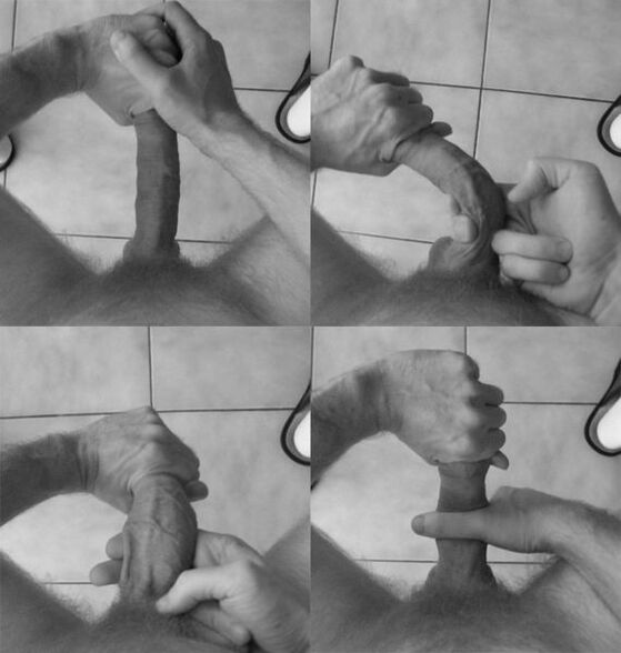 Penis flexion to increase organ size