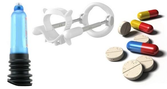 Penis enlargement devices and pills.